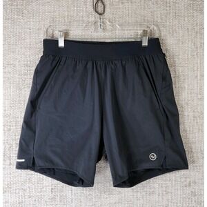 Whoop Lined Training Shorts Mens M Black 4.0 Performance Lifting Gym Running